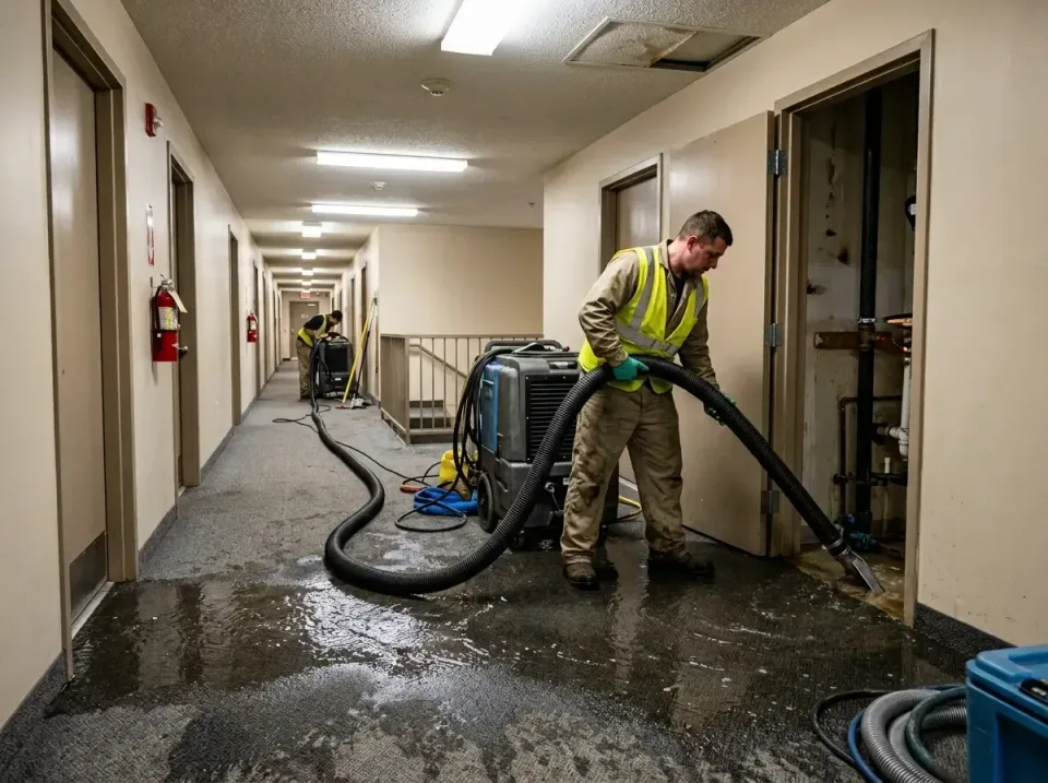 multi-unit-apartment-hallway-f-005 — frequently asked questions, Emergency Burst Pipe Water Extraction & Removal in Delaware